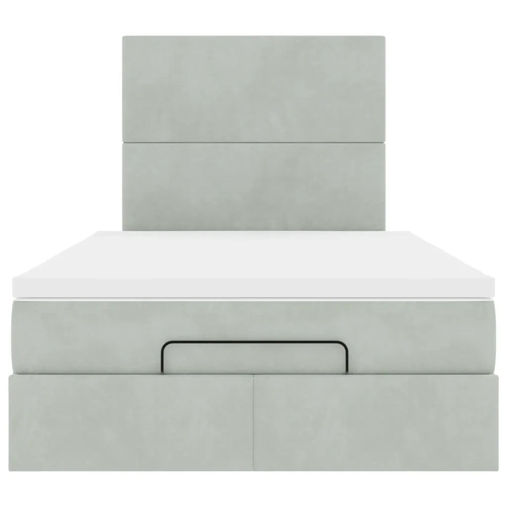 Struttura Letto Pouf con Materassi 120x200 cm Velluto 3314240