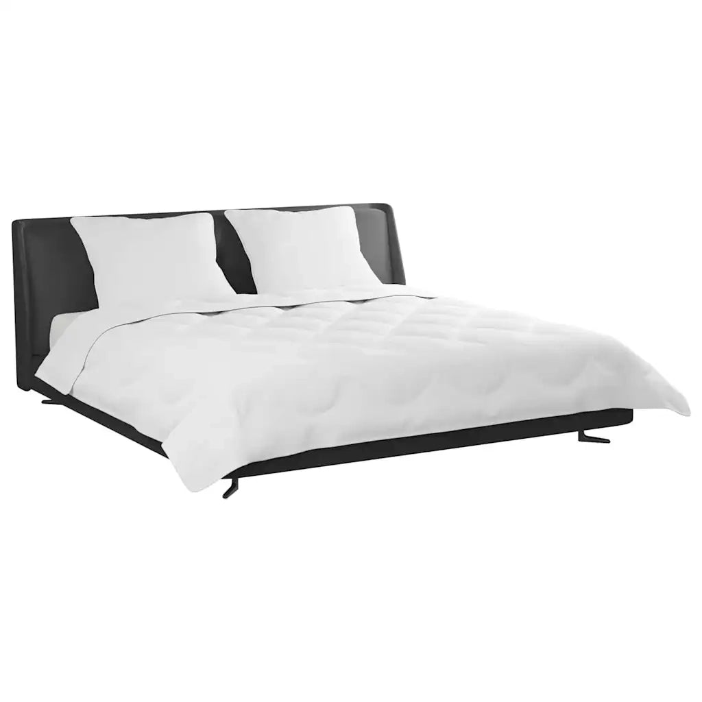 vidaXL Piumone con cuscino 3 pcs Bianco 200 x 220 cm Microfibra