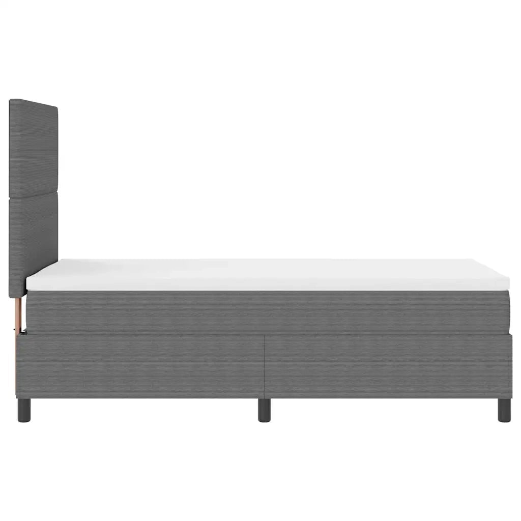 Letto a Sorgente LED Grigio chiaro e bianco 90 x 190 cm 3337623