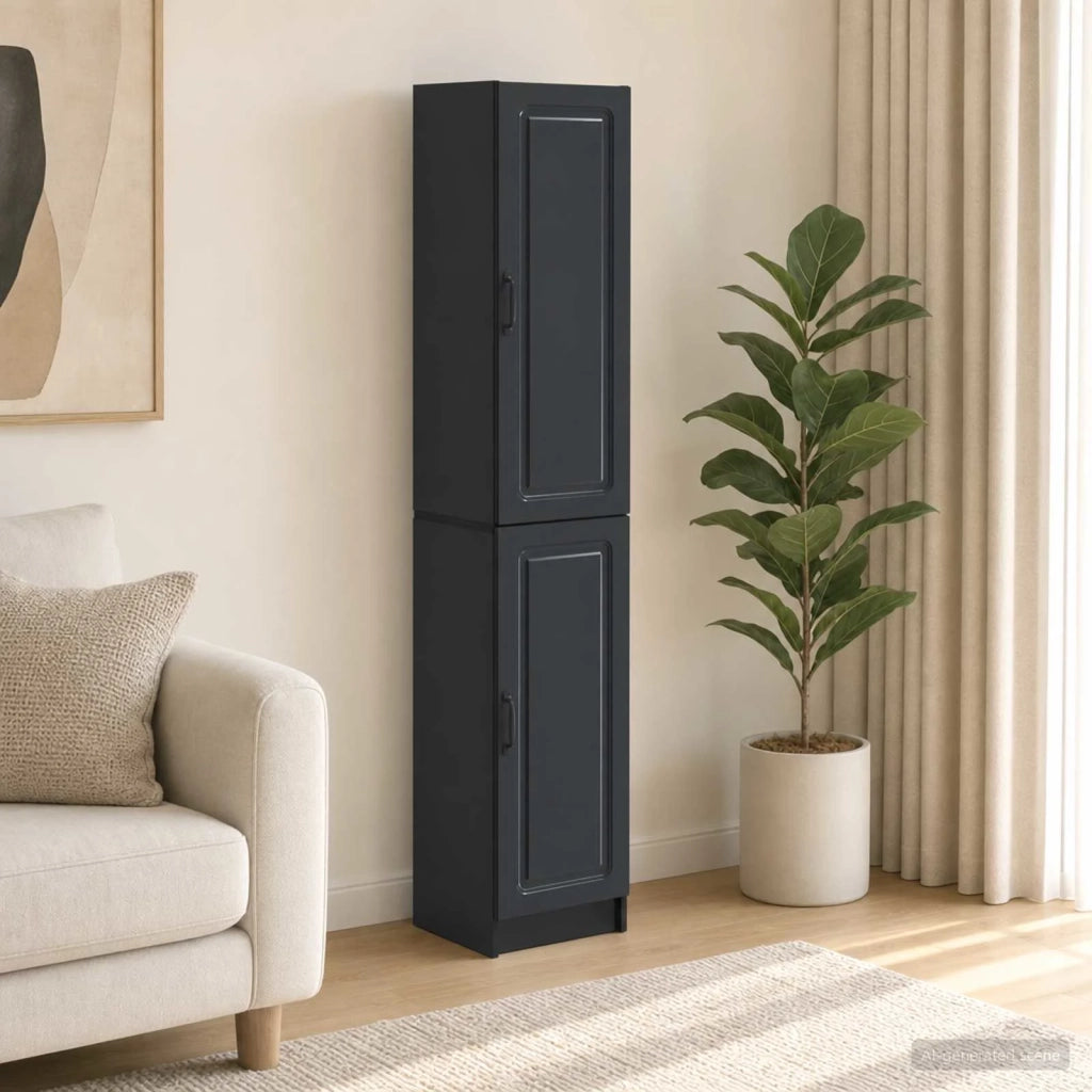 Set di armadi 2 pcs Nero Legno ingegnerizzato 3416953
