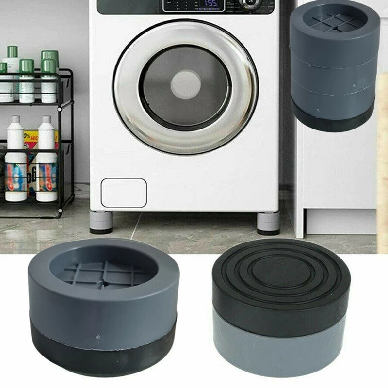 SET 4 PIEDINI ANTI VIBRAZIONE LAVATRICE ASCIUGATRICE UNIVERSALI GOMMA PIEDI PAD