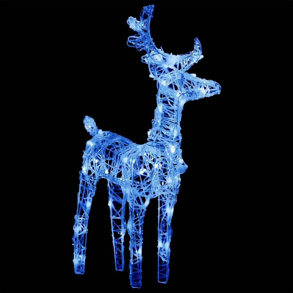 Decorazione Natalizia Renne e Slitta 160 LED 130 cm in Acrilico 328520