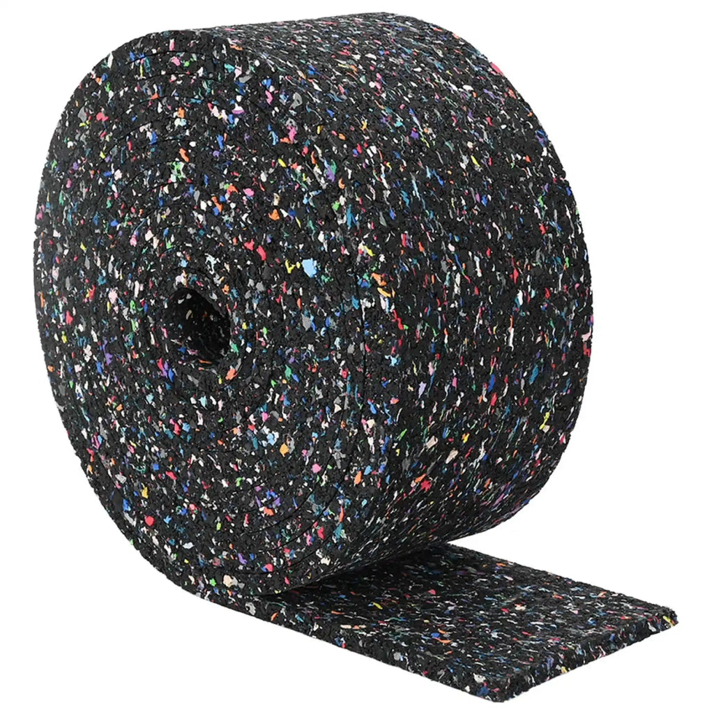Rotolo di Granulato in Gomma Nero 1000 x 10 x 0,3 cm Gomma