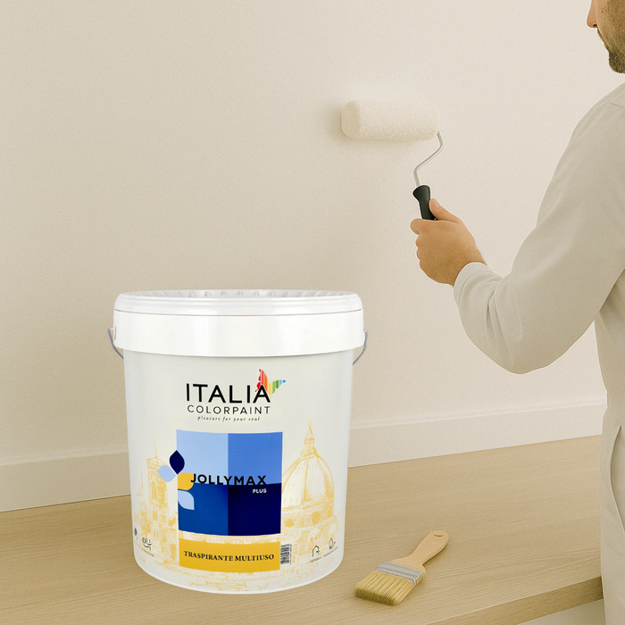 Idropittura murale traspirante multiuso bianca jollymax plus vari formati *** formato 13 lt, confezione 1