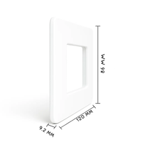 Biesse placca modulare bianca per bticino matix *** numero posti 3 moduli, confezione 1
