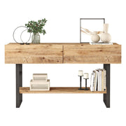Madia Allein, Credenza Apertura a Ribalta, 139x43x76h cm Marrone Quercia