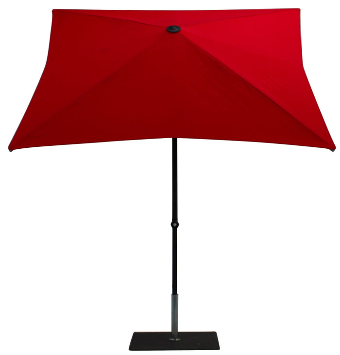 Ombrellone da Giardino 2x2 m Palo Ø38 mm in Alluminio Tessuto Poliestere Trend Rosso