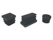 BL PUNTALE ALETTATO TONDO 20 MM NERO 10 PZ- 5,0 blister