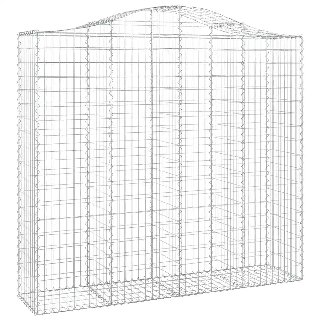 Cesti Gabbioni ad Arco 2 pz 200x50x180/200 cm Ferro Zincato 3145724