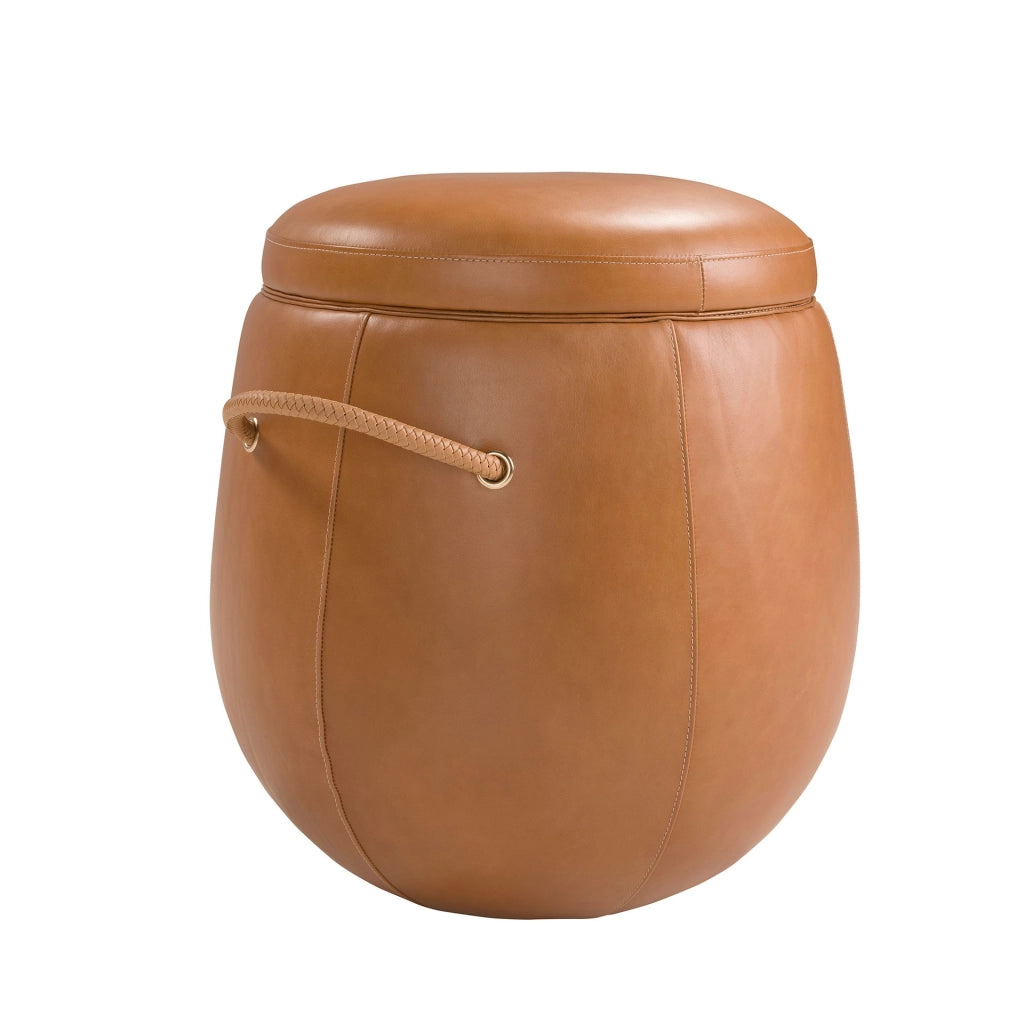 Pouf in pelle di cammello