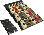Organizzatore per erbe 4 in 1 espandibile, 4 strati di organizzatore per erbe in acrilico per cassetti