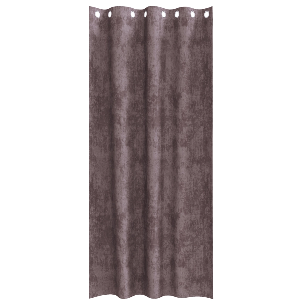 Tende Velluto Marroni 2 pezzi con Occhielli 245x140 cm