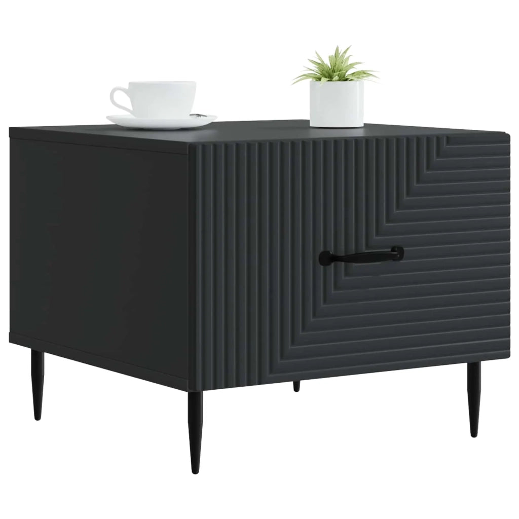 Tavolino da salotto Nero 49 x 50 x 40 cm Legno ingegnerizzato 894966