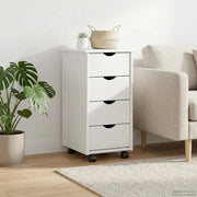 Mobile con Ruote con ruota Bianco 34 x 39 x 65,5 cm 42028345