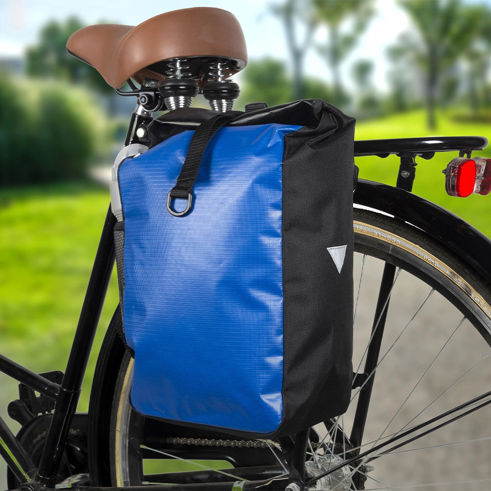Borsa per Bicicletta Capacità 15 L Bagaglio Bici Ciclismo Impermeabile Blu