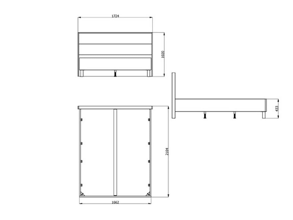 Letto Matrimoniale Coazze, Letto Matrimoniale Dimensione Materasso 160x200 cm, Beige