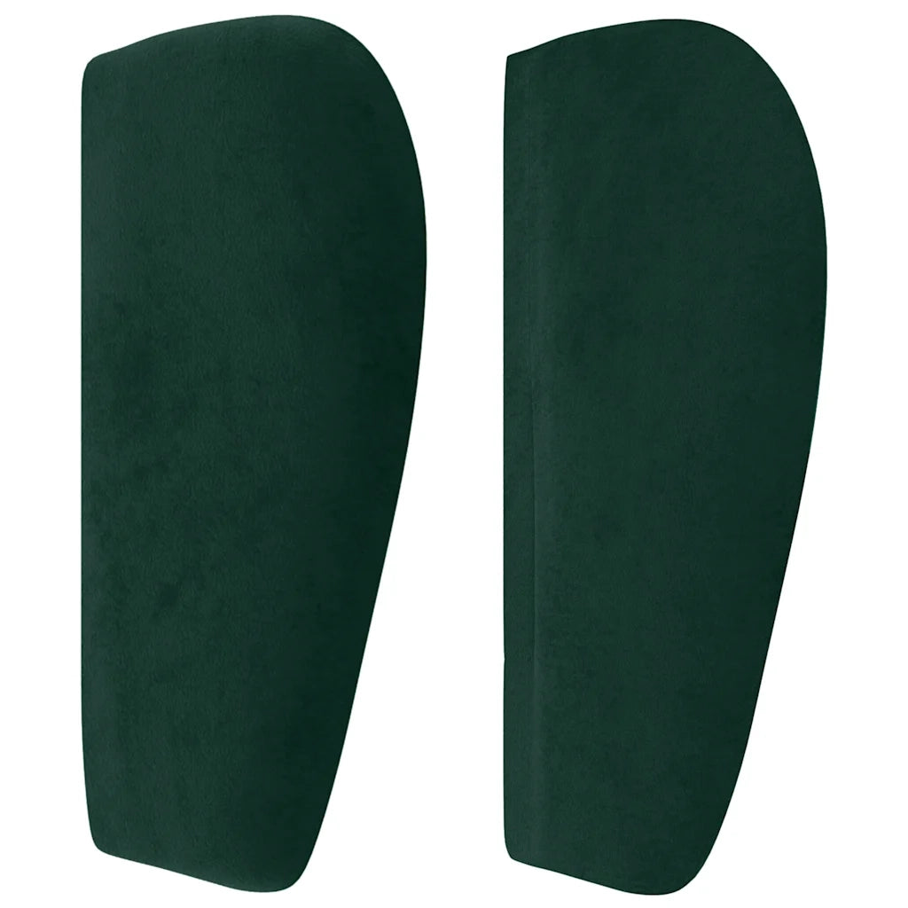Testiera ad Orecchio Verde Scuro 163x23x78/88 cm in Velluto