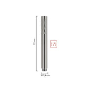 Set doccia tondo Ø25 cm High Pro Plus gun metal