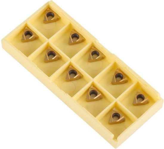 10 pezzi Inserti di taglio rotativo a CNC con carburo di titanio 11IR A60 Fili Fresa per macchine da tornio in acciaio.