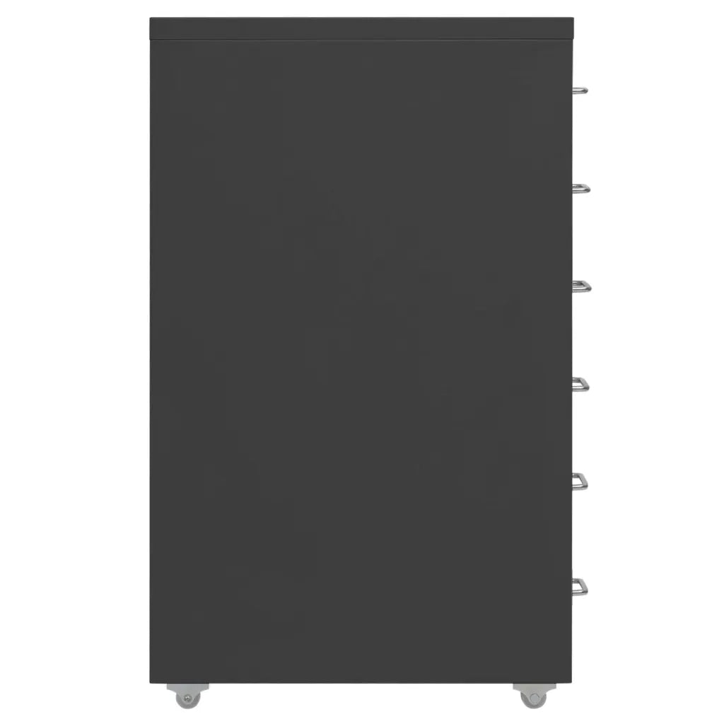 Schedario Mobile Antracite 28x41x69 cm in Metallocod mxl 82222