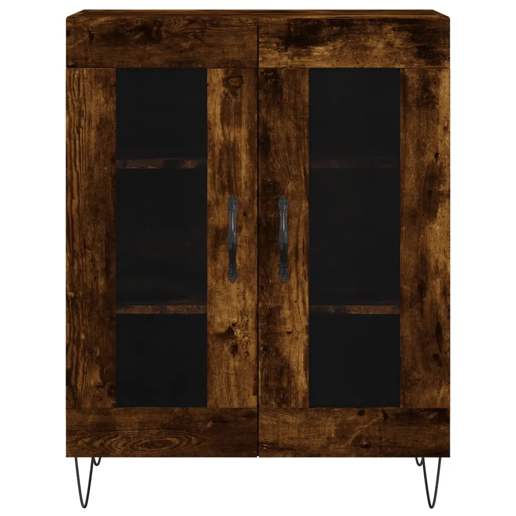 Credenza Rovere Fumo  69,5x34x180 cm in Legno Multistrato 3198310