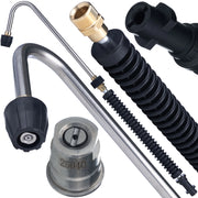 Lancia Angolare di Ricambio compatibile con Idropulitrice Kärcher K – 160 Bar, 300 mm + 400 mm, Filettatura M18x1,5
