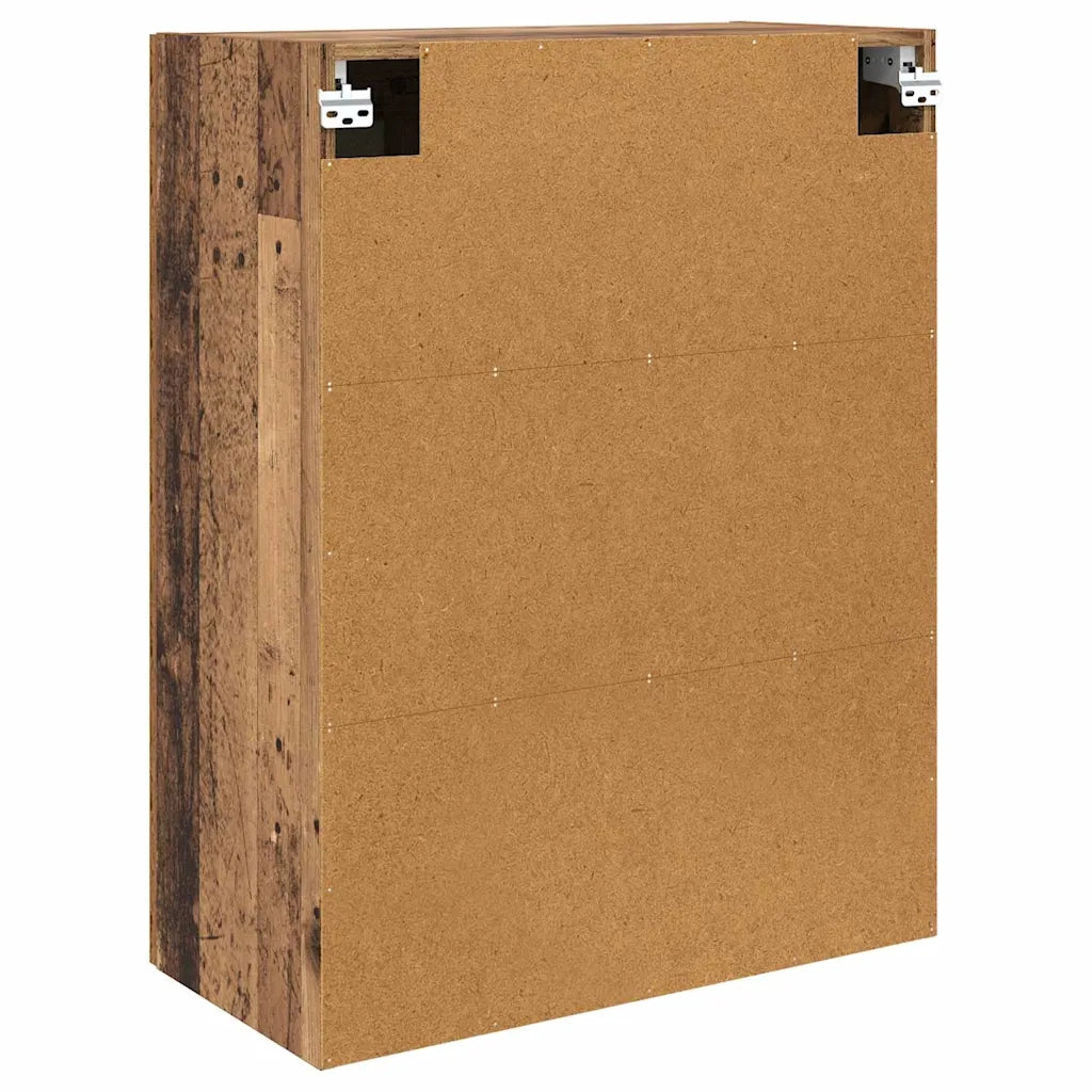 Mobile a muro 2 pcs Legno vecchio 69,5 x 34 x 90 cm