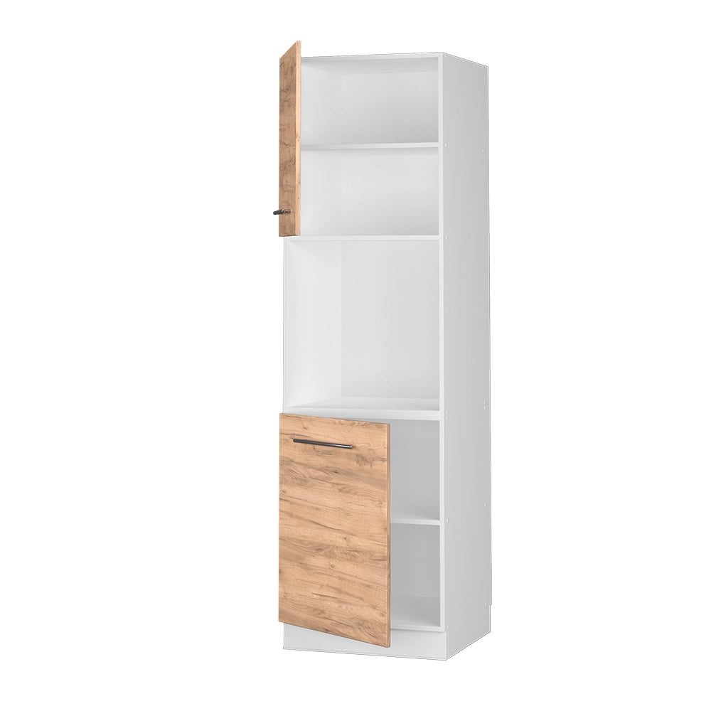 Vicco Mobile per forno da incasso Quercia dorata 60 cm con ripiano aperto