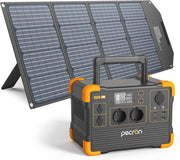 Stazione di Ricarica Solare Portatile con Pannello Solare da 200W e Scart 1200W AC - Power Station Efficiente per Camping e Casa