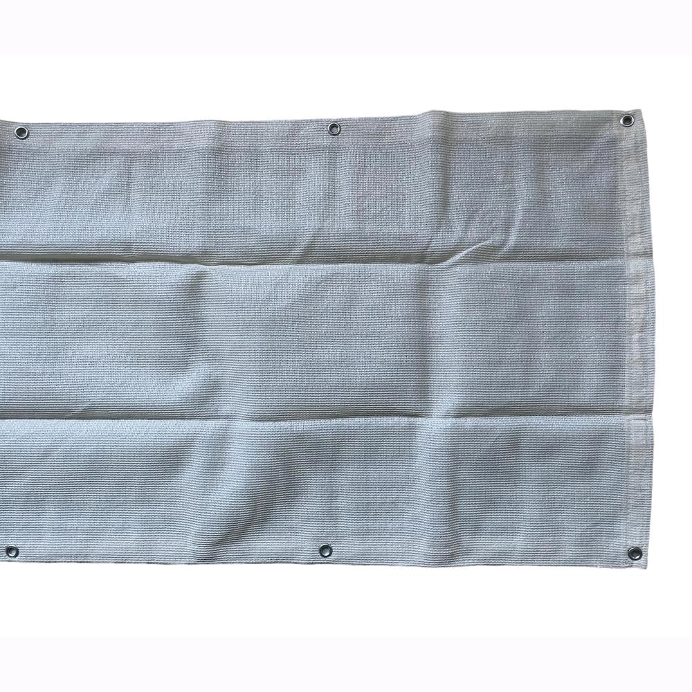 Telo Rete Ombreggiante Privacy per Balconi Ecrù Frangivista 160 gr/mq 75x600 cm
