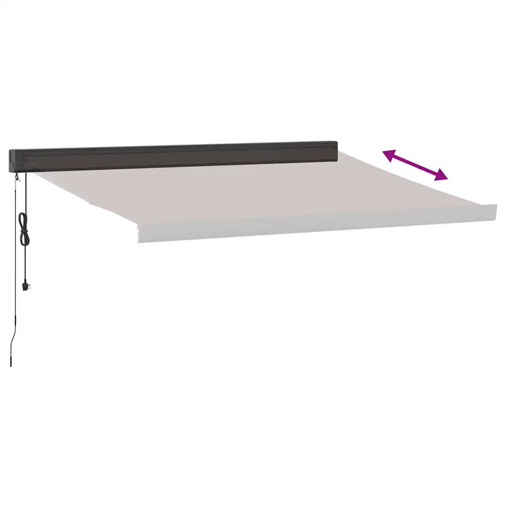 Tenda da Sole Retrattile Automatica Marrone 350x250 cm 3215734
