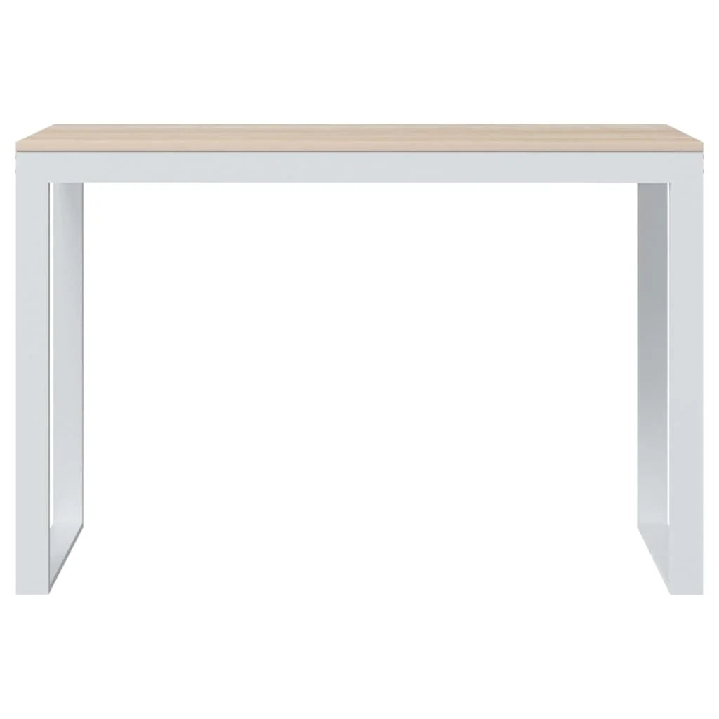 Scrivania tavolo postazione di lavoro mobile per computer studio per computer rovere 110 x 60 x 73 cm truciolato marrone 02_0023720