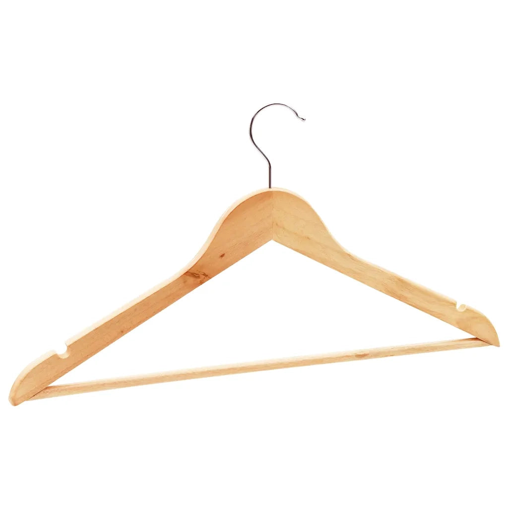 Set Appendiabiti 20 pz Antiscivolo in Legno Duro CFW8594348