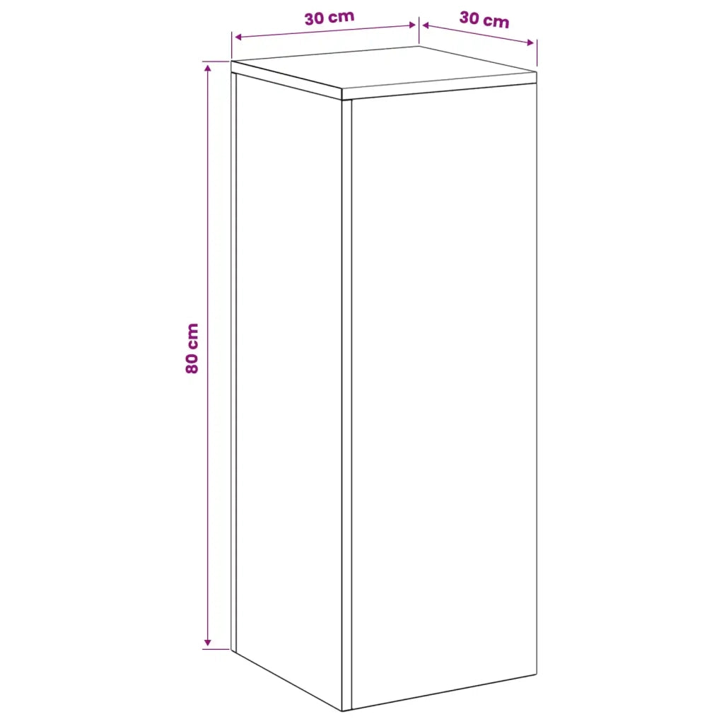 Supporto per piante 2 pcs Argento 30 x 30 x 80 cm Acciaio 8012497