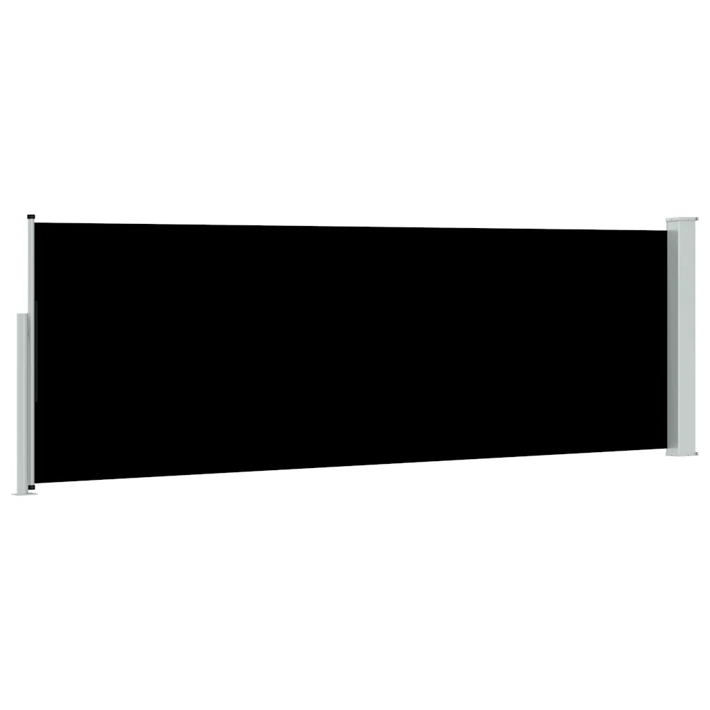 Tenda Laterale Retrattile per Patio 100x300 cm Nera cod mxl 11560