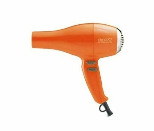 Asciugacapelli Phon Professionale X2 Arancio 2 Velocità 5 Temperature 1800 watt