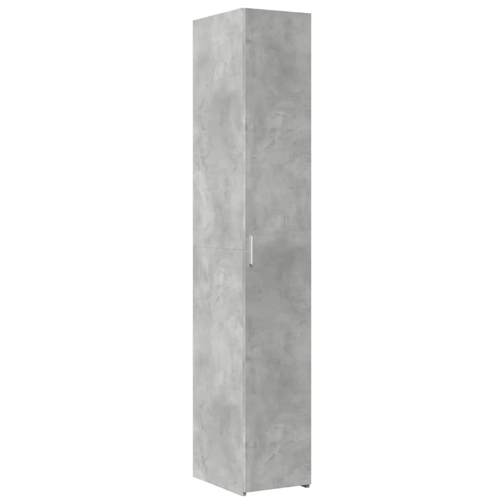 Credenza Grigio Cemento 30x42,5x185 cm in Legno Ingegnerizzato