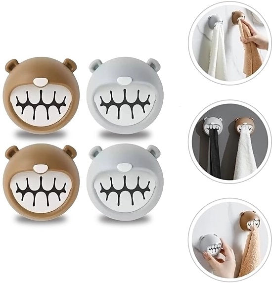 4 pezzi di supporto asciugamano supporto asciugamano ronde design birra per cucina, bagno e uso domestico supporto asciugamano cucina supporto asciugamano senza perforazione impermeabile all'acqua