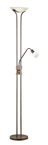 Piantana da Interno a LED in Metallo Ruggine Anticato