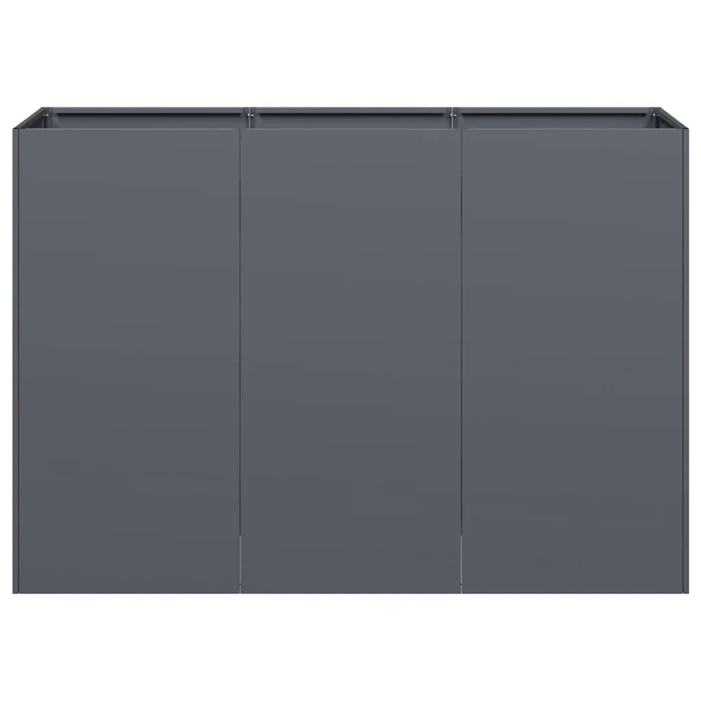 Fioriera Antracite 120x40x80 cm in Acciaio Laminato a Freddo 860719