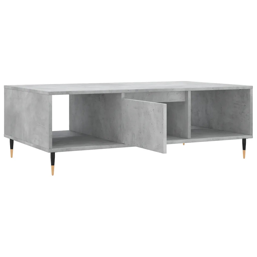 Tavolino Salotto Grigio Cemento 104x60x35 cm Legno Multistrato 827080