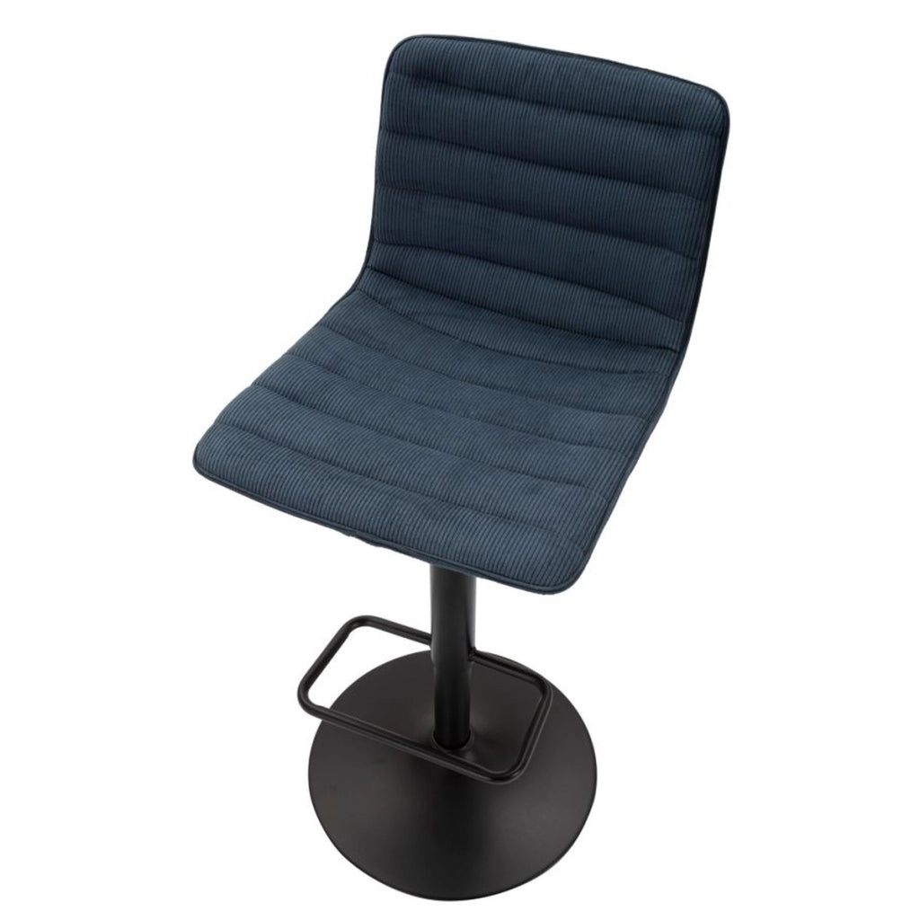Set di 2 Sgabelli Alti VKH445, Nero, Metallo, 43x49,5x85,5 cm