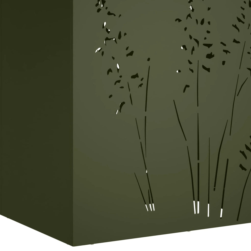 Vaso da giardino Verde Oliva 50 x 30 x 75 cm 8005784