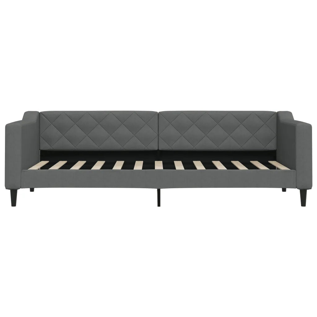 Divano letto | Sof¨¤ letto | Letto singolo Estraibile Cassetti Grigio Scuro 80x200cm Tessuto