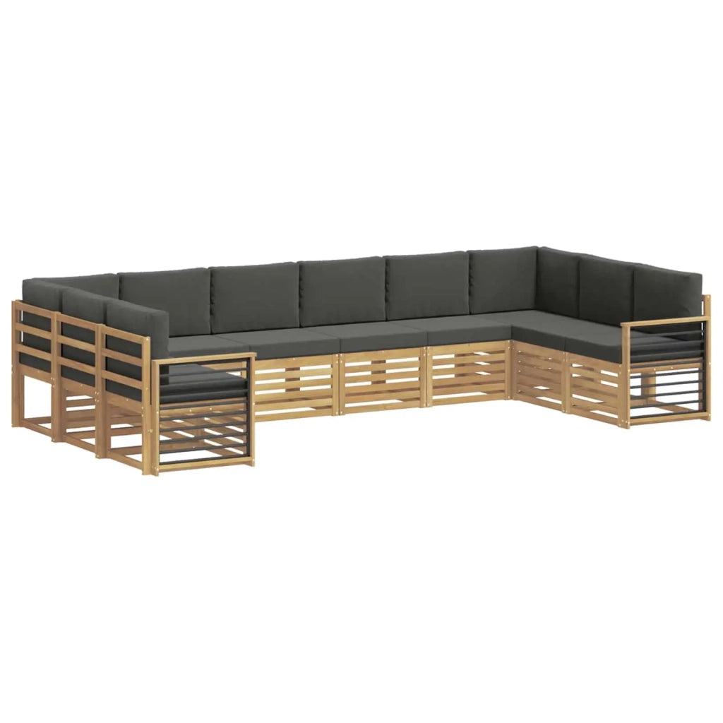 Set divano sezionale 10 pcs Bianco e Antracite 3392597