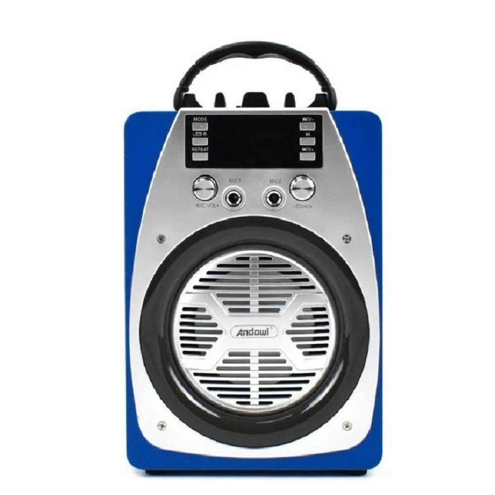 Trade Shop - Speaker Portatile Karaoke Altoparlante Bluetooth Wireless Microfono Led Q-yx606 -