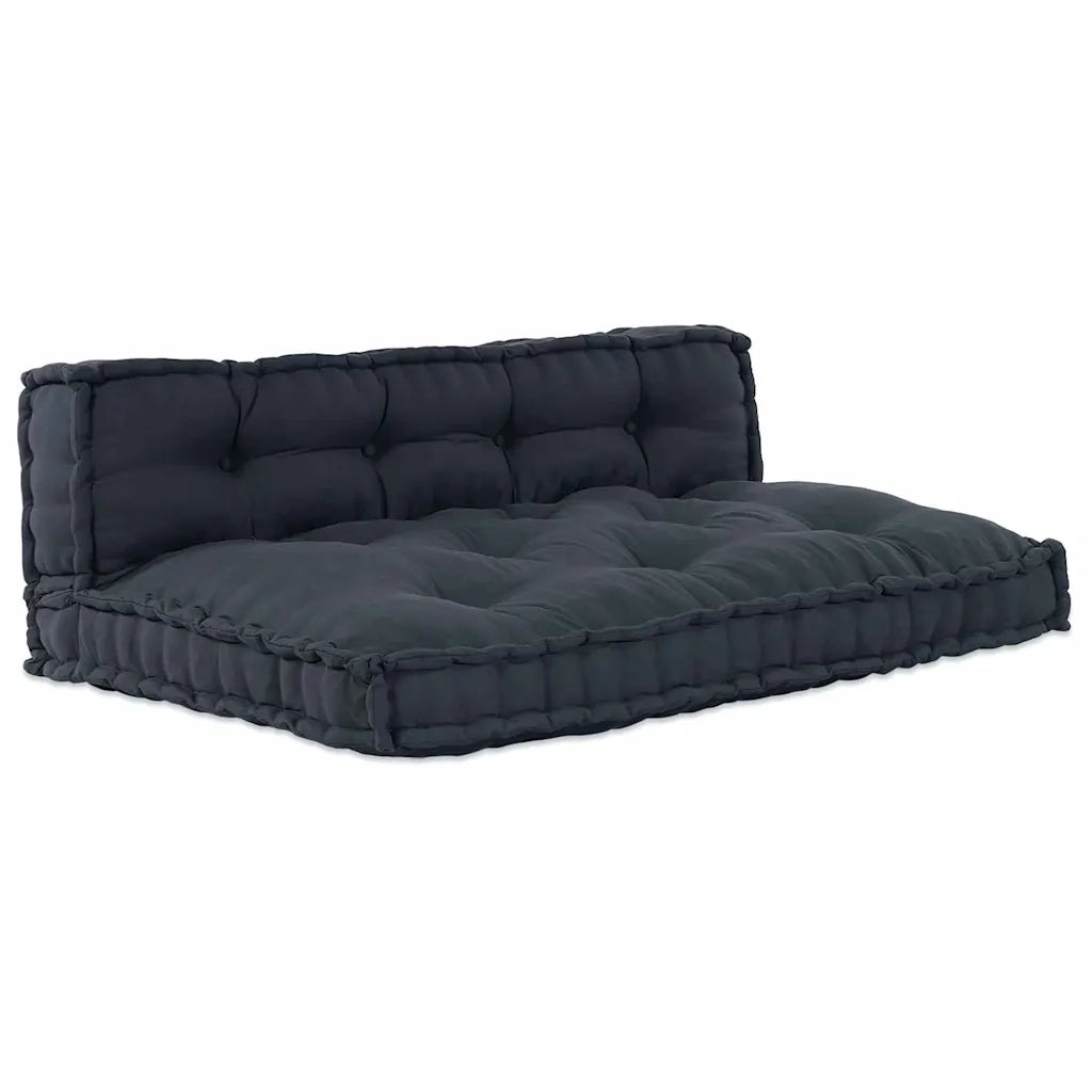 Cuscino per Divano Pallet 2 pz | Cuscini per sedie Antracite 120 x 80 x 38 cm