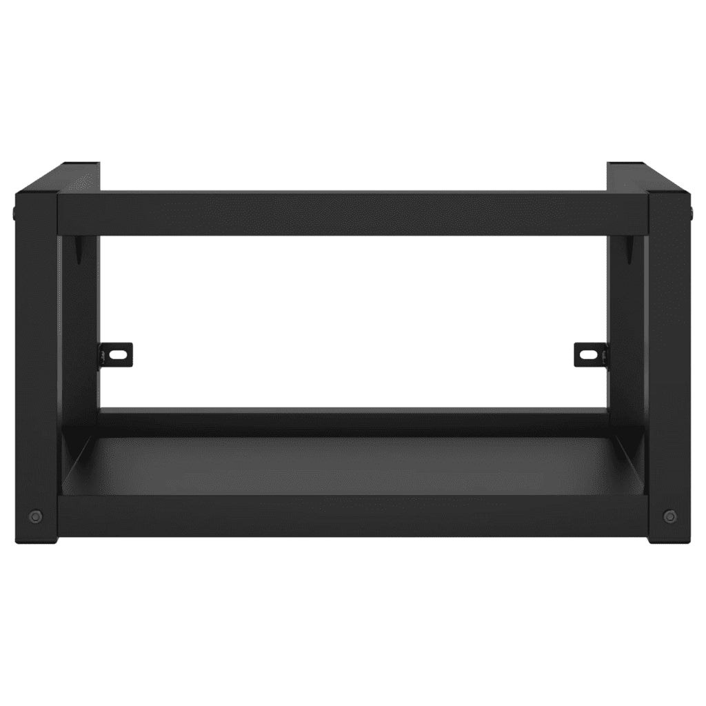 Struttura per Lavabo a Parete Nera 40x38x31 cm in Ferro 338493
