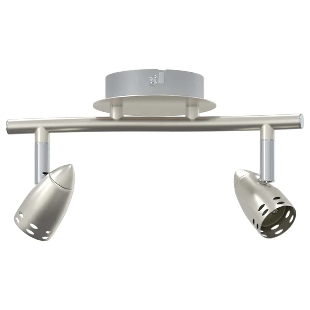 Moderno faretto da soffitto con illuminazione concentrata e funzione rotante 27 x 10 x 12 cm metallo nichelato 02_0058323