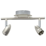 Moderno faretto da soffitto con illuminazione concentrata e funzione rotante 27 x 10 x 12 cm metallo nichelato 02_0058323